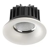 Ввстраиваемый светодиодный светильник SONEX Drum 357602 алюминий белый 